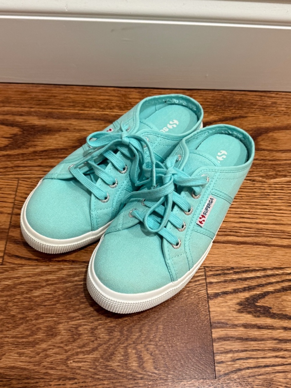 SUPERGA Blue Canvas Sneakers